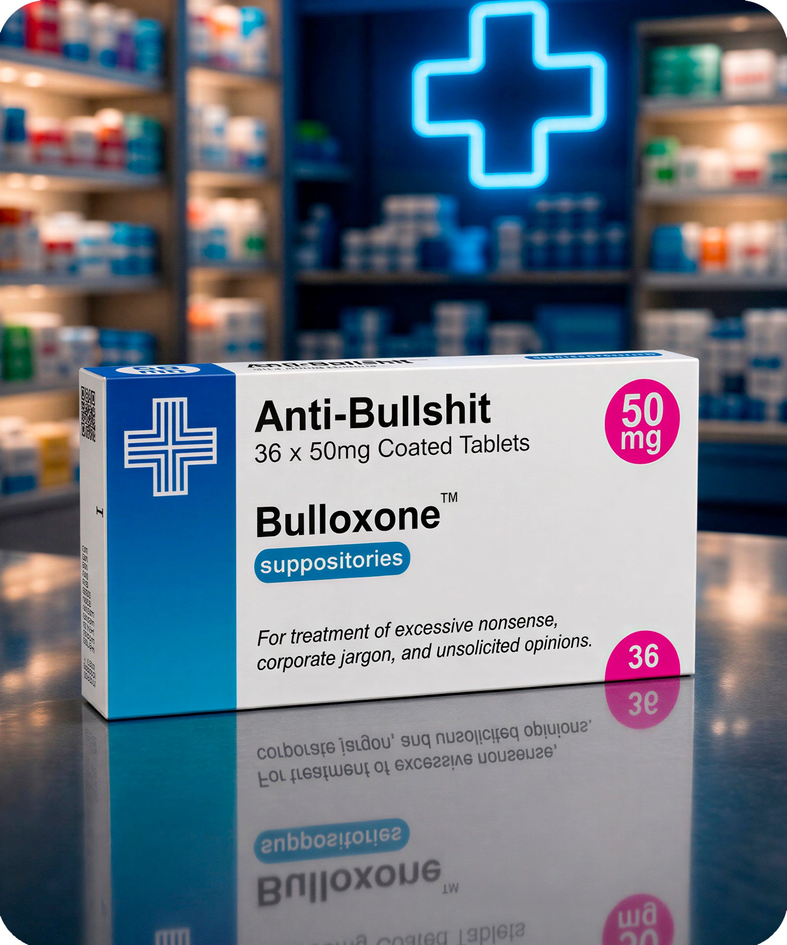Anti-Bullshit Prescription Milk Chocolate, 36g | Vegetarian Secondary image