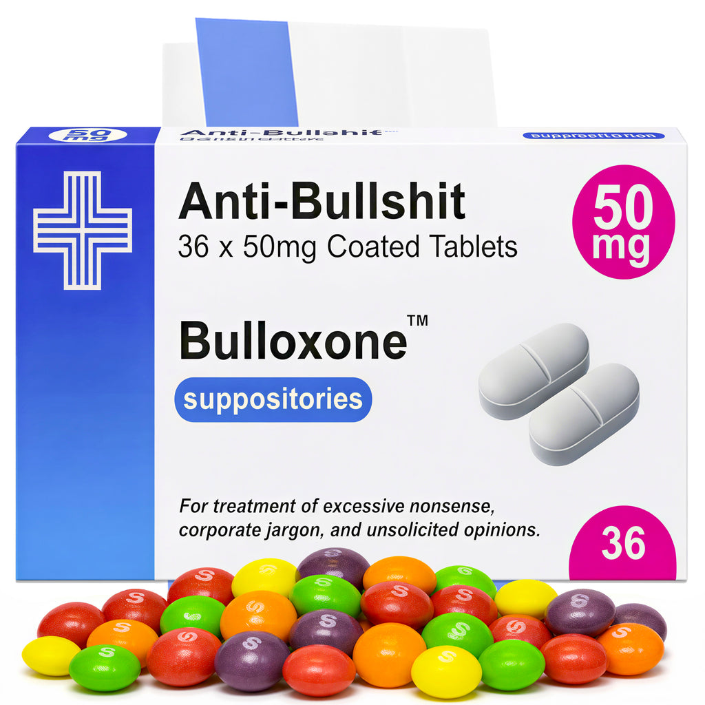 Anti-Bullshit Prescription Joke Sweets, 36g | Vegan & Vegetarian