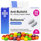 Anti-Bullshit Prescription Joke Sweets, 36g | Vegan & Vegetarian