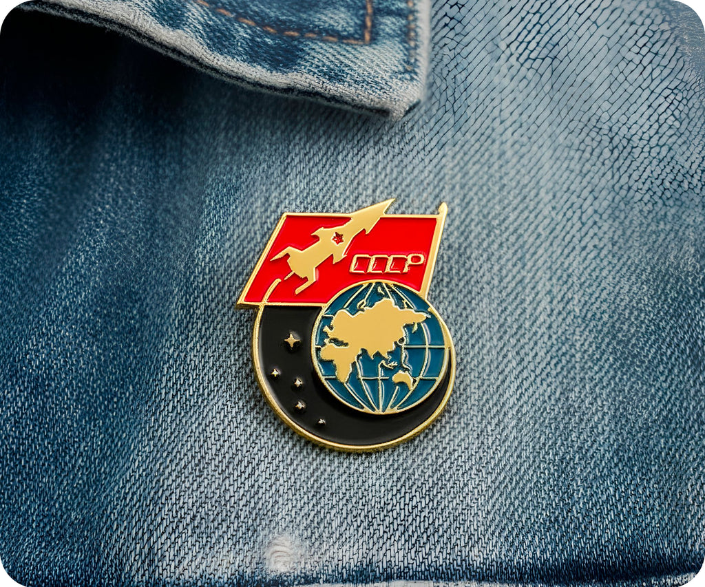 CCCP Rocket & Globe Space Pin Badge