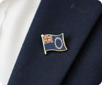 Cook Islands Pacific Flag Pin Badge