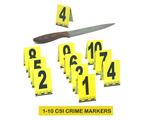 MEGA CSI Crime Scene Murder Mystery Kit | Funny Novelty Party Halloween Police Evidence Game