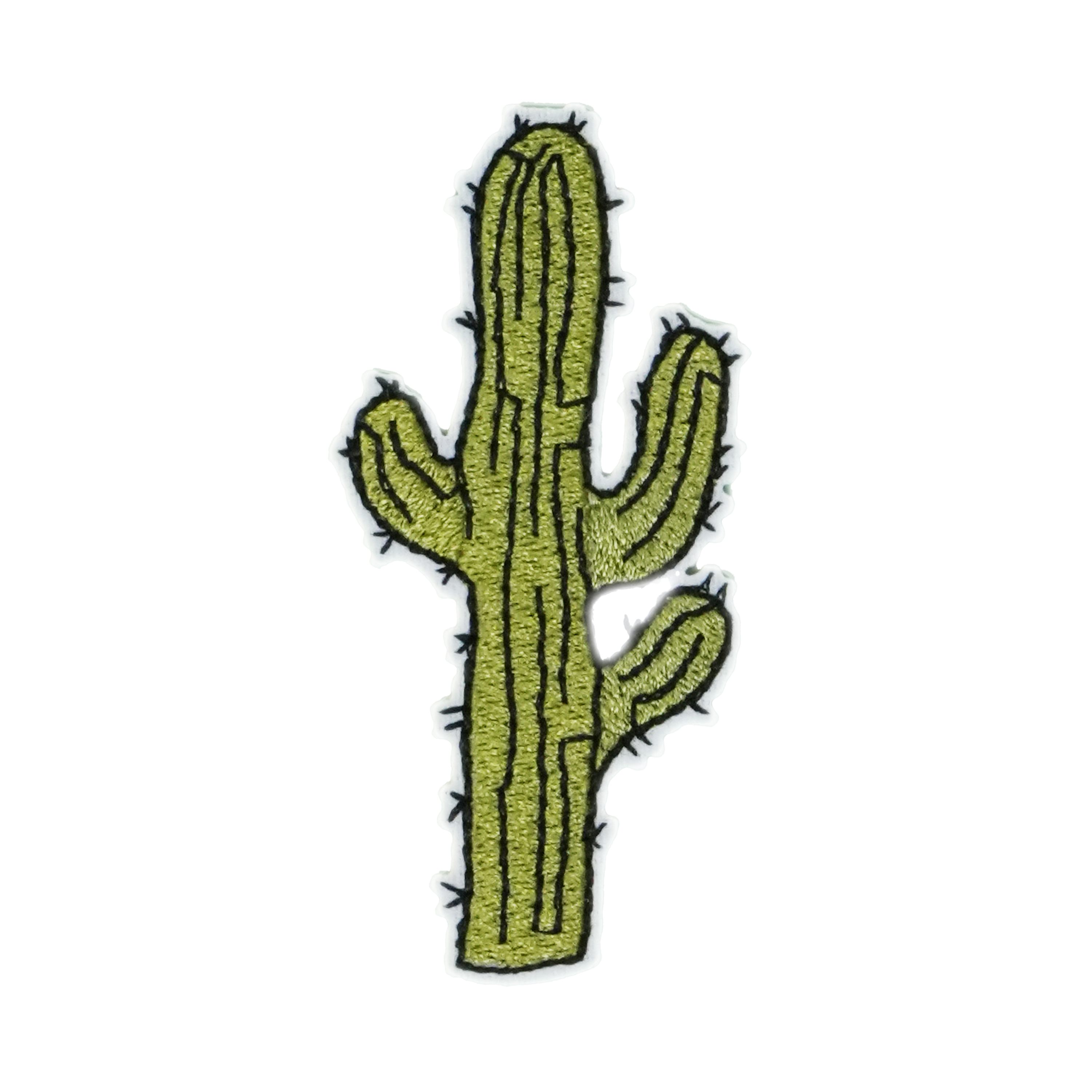 Cactus 3 Arm Wild West Patch Iron On (8 x 3cm) Main image