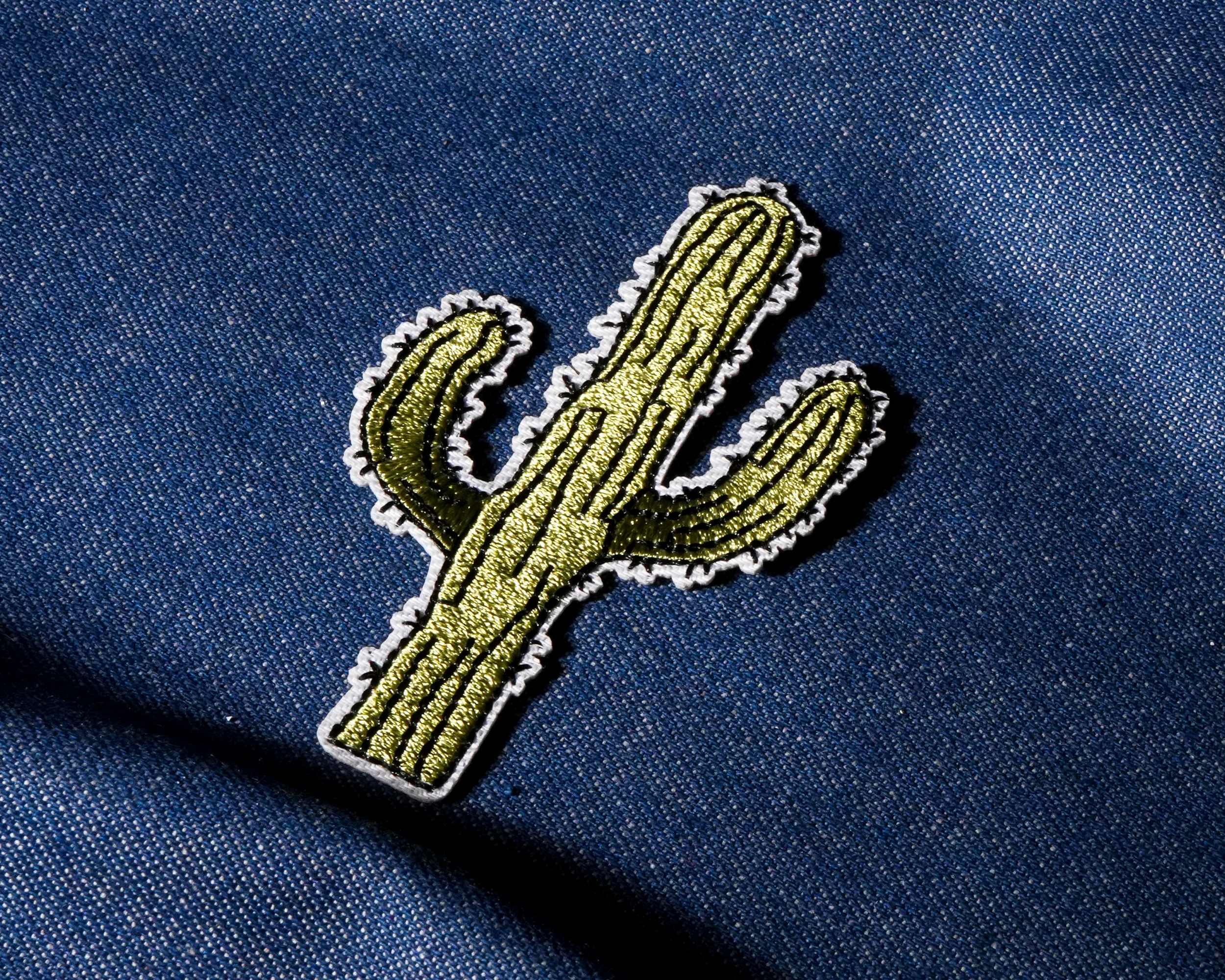 Cactus Wild West Patch Iron On (8 x 5cm) Secondary image