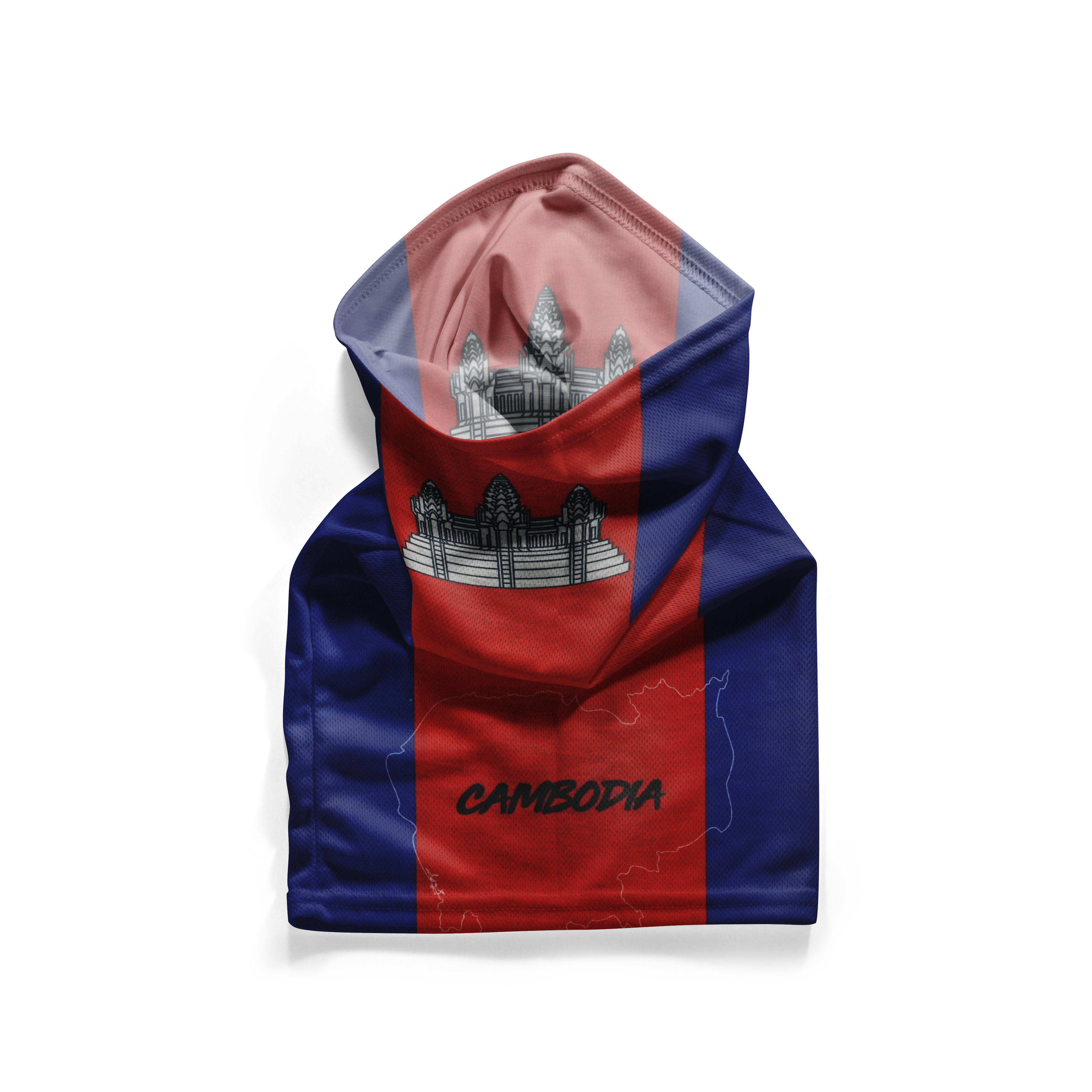 Cambodia Flag Snood  – Breathable Mask Neck Gaiter Face Covering Secondary image