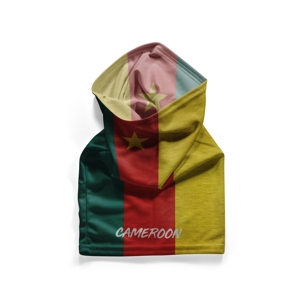 Braga de cuello de Camerún – Máscara transpirable y protector facial