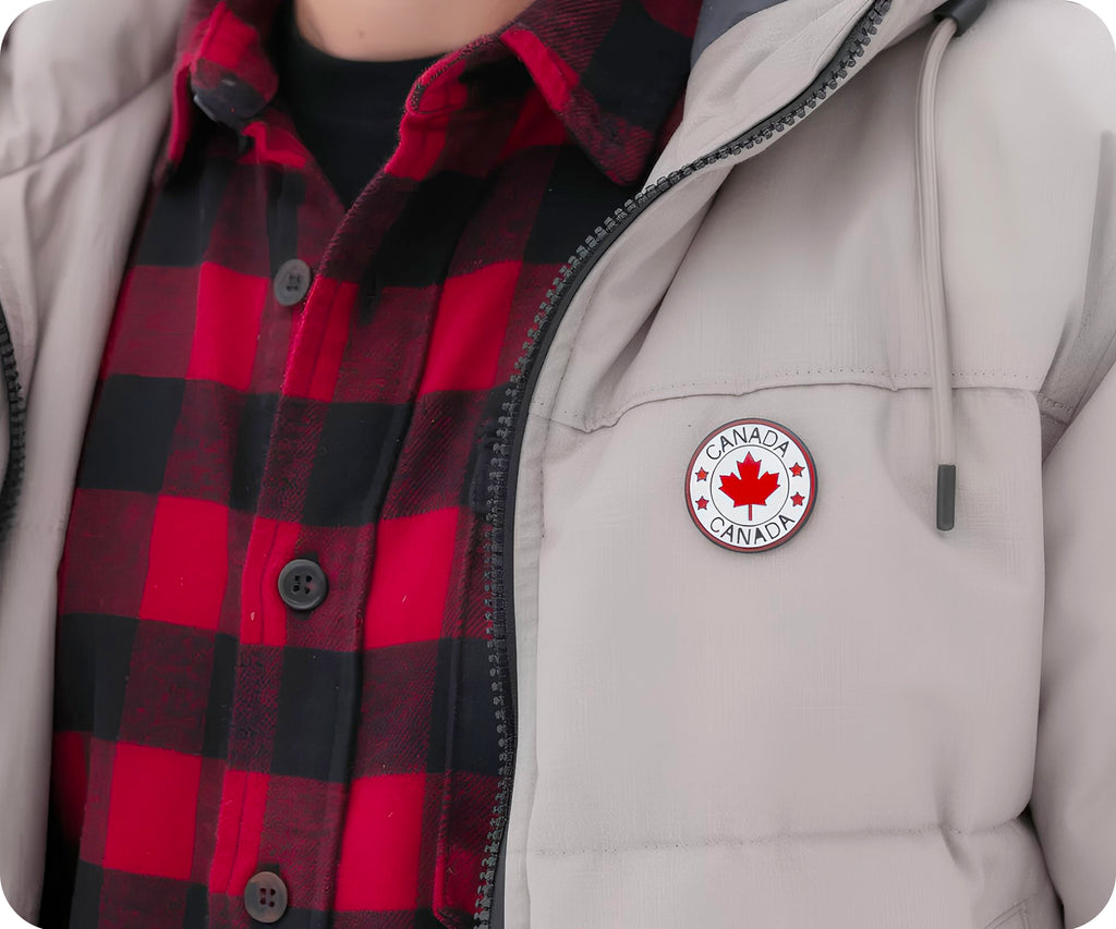 Canadian Maple Leaf Pin Badge