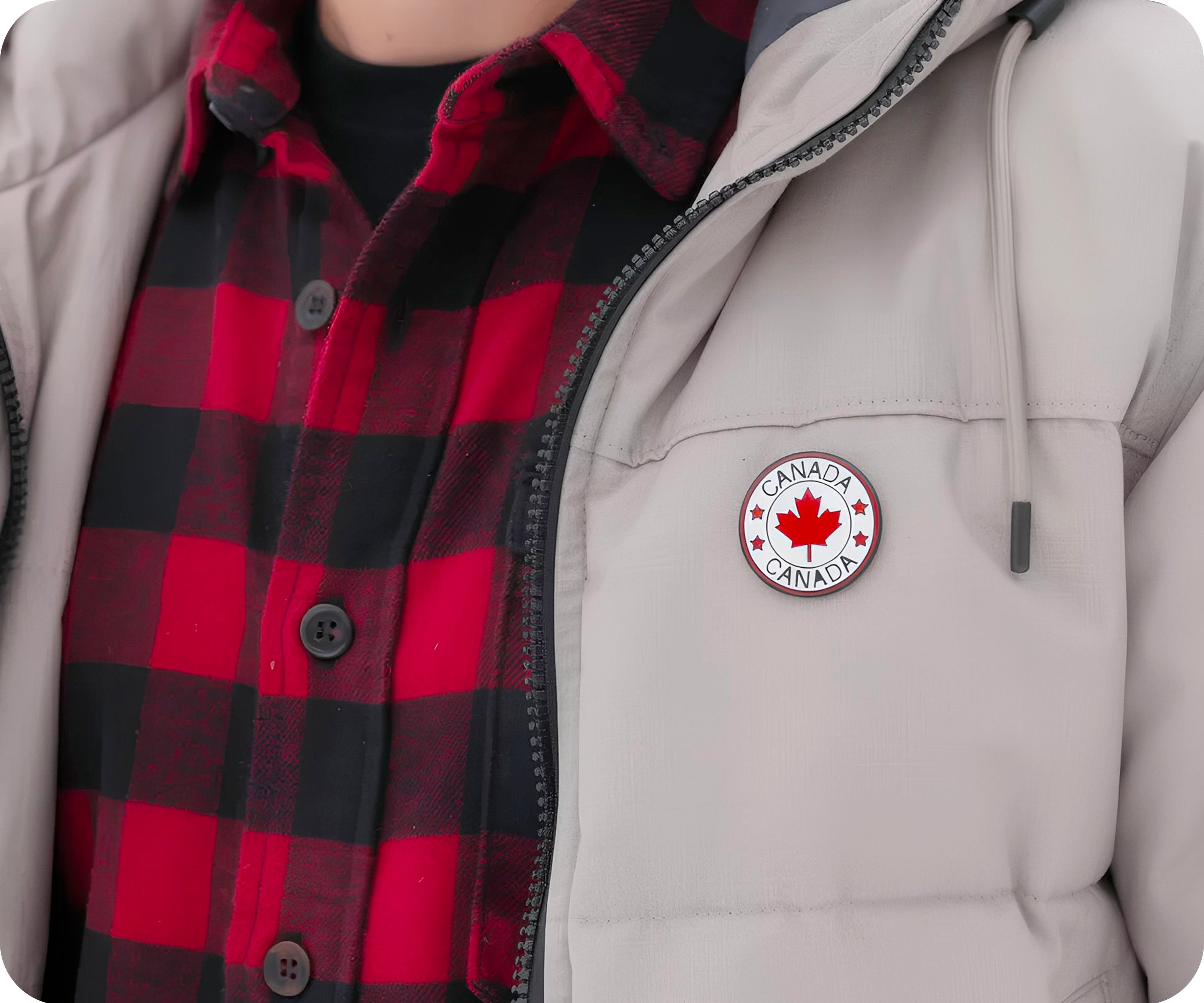 Canadian Maple Leaf Pin Badge