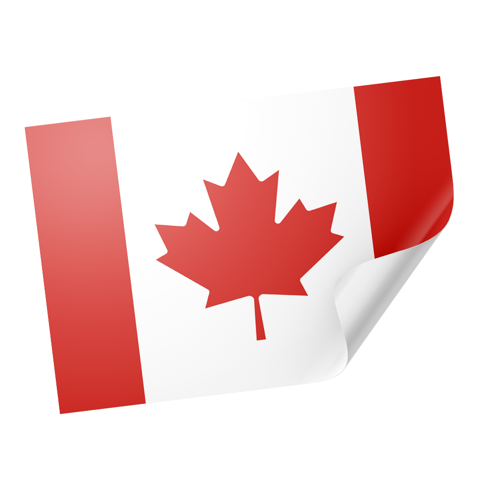 20 X Canada Flag Stickers Main image