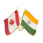 Canada & India Friendship Pin Badge