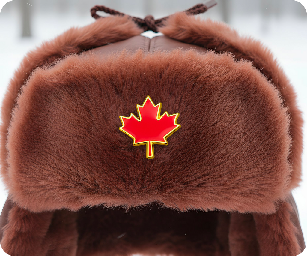 Canadian Maple Leaf Pin Badge