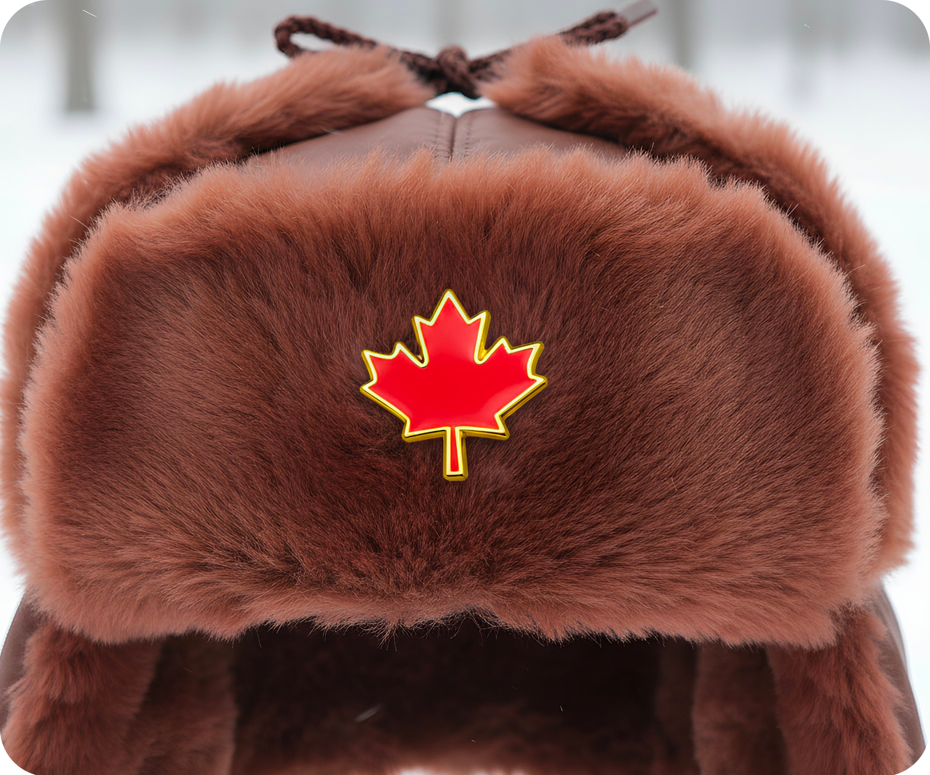 Canadian Maple Leaf Pin Badge