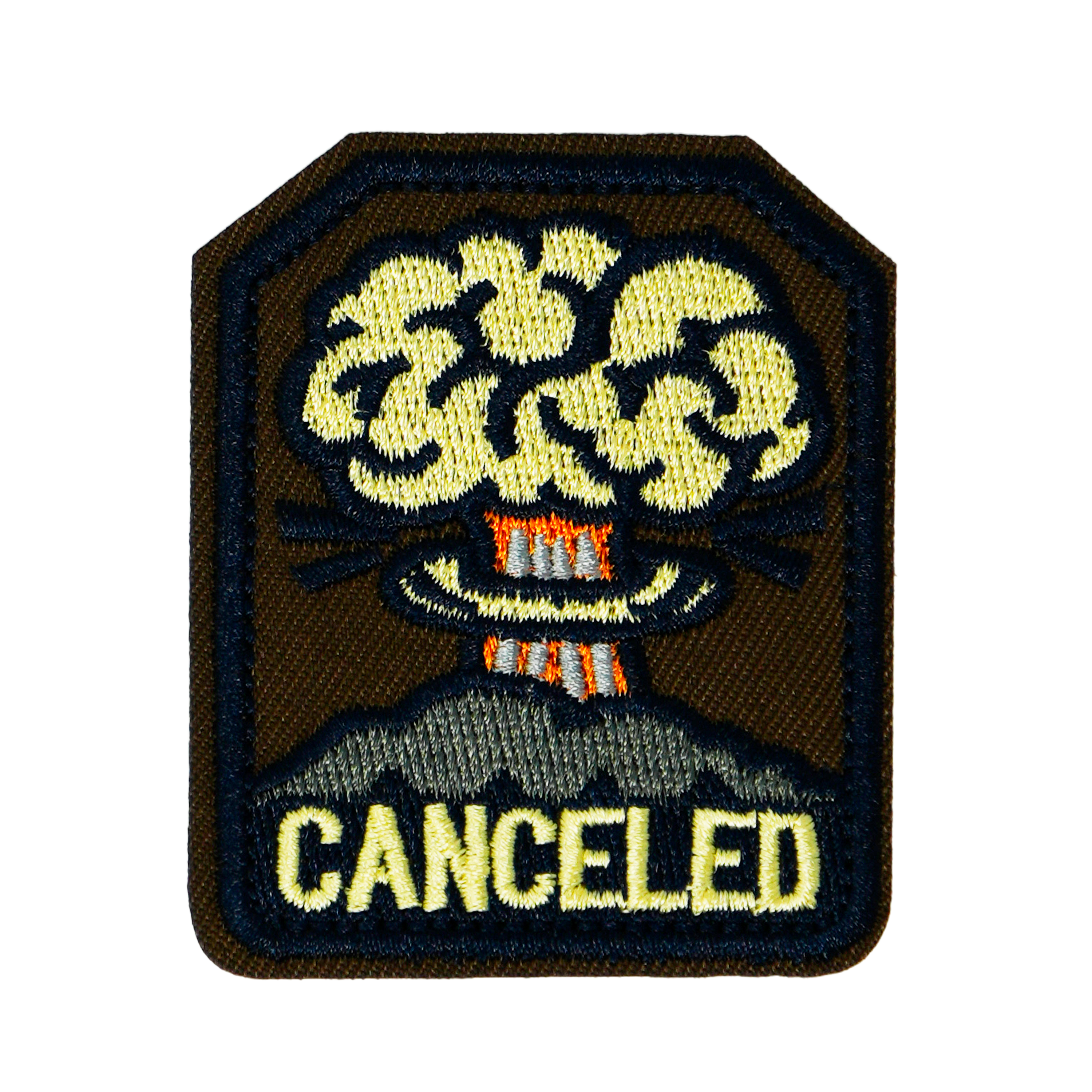 Canceled Nuclear Explosion Fall Out Iron On Patch (5.6 x 6.8cm) Main image