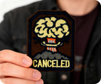 Canceled Nuclear Explosion Fall Out Iron On Patch (5.6 x 6.8cm)