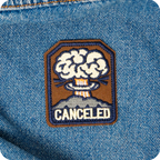 Canceled Nuclear Explosion Fall Out Iron On Patch (5.6 x 6.8cm)