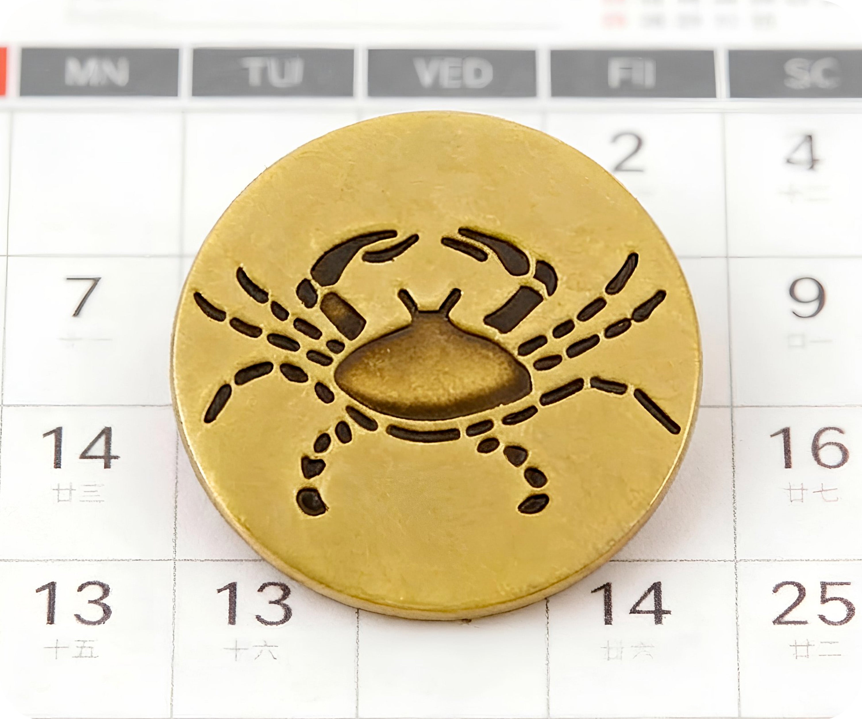 Insignia de pin del signo zodiacal Cáncer Imagen secundaria del producto