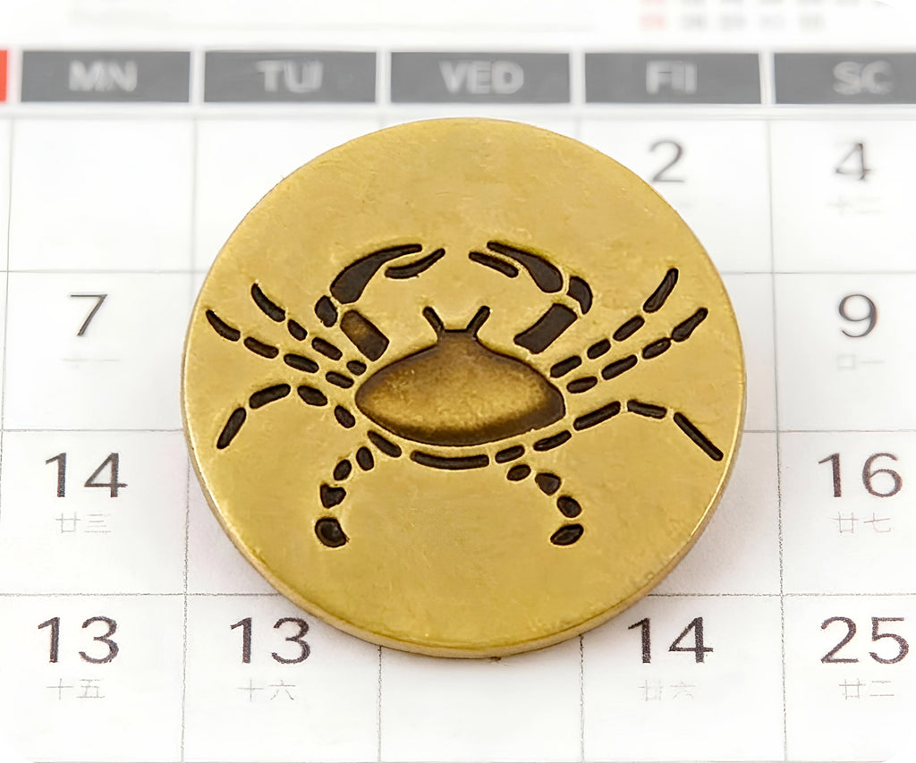 Cancer Zodiac Sign Pin Badge