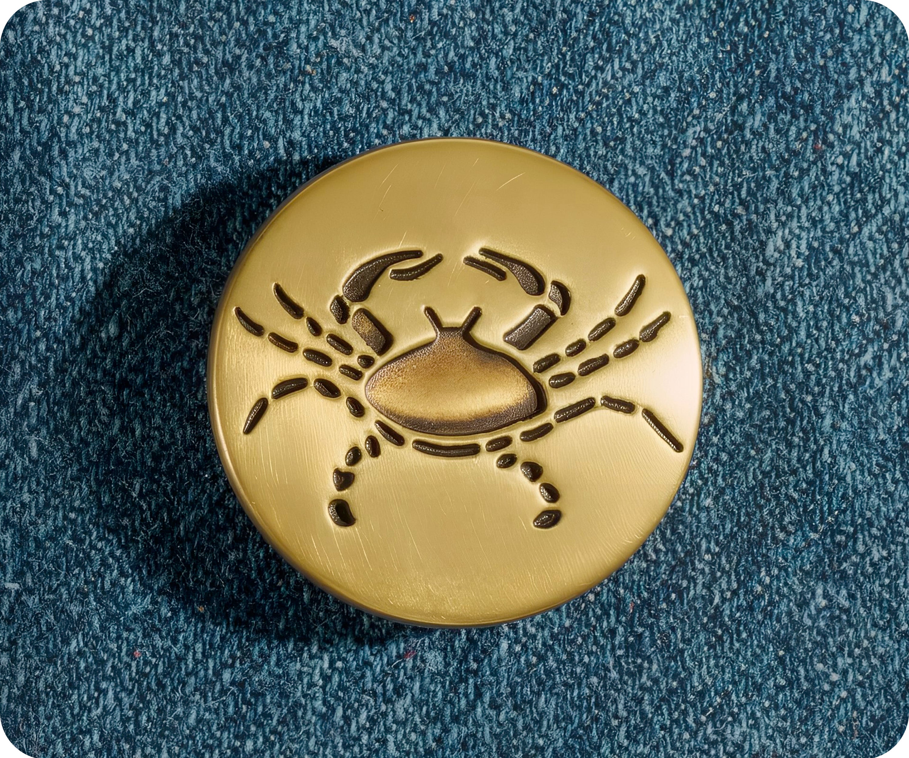 Cancer Zodiac Sign Pin Badge