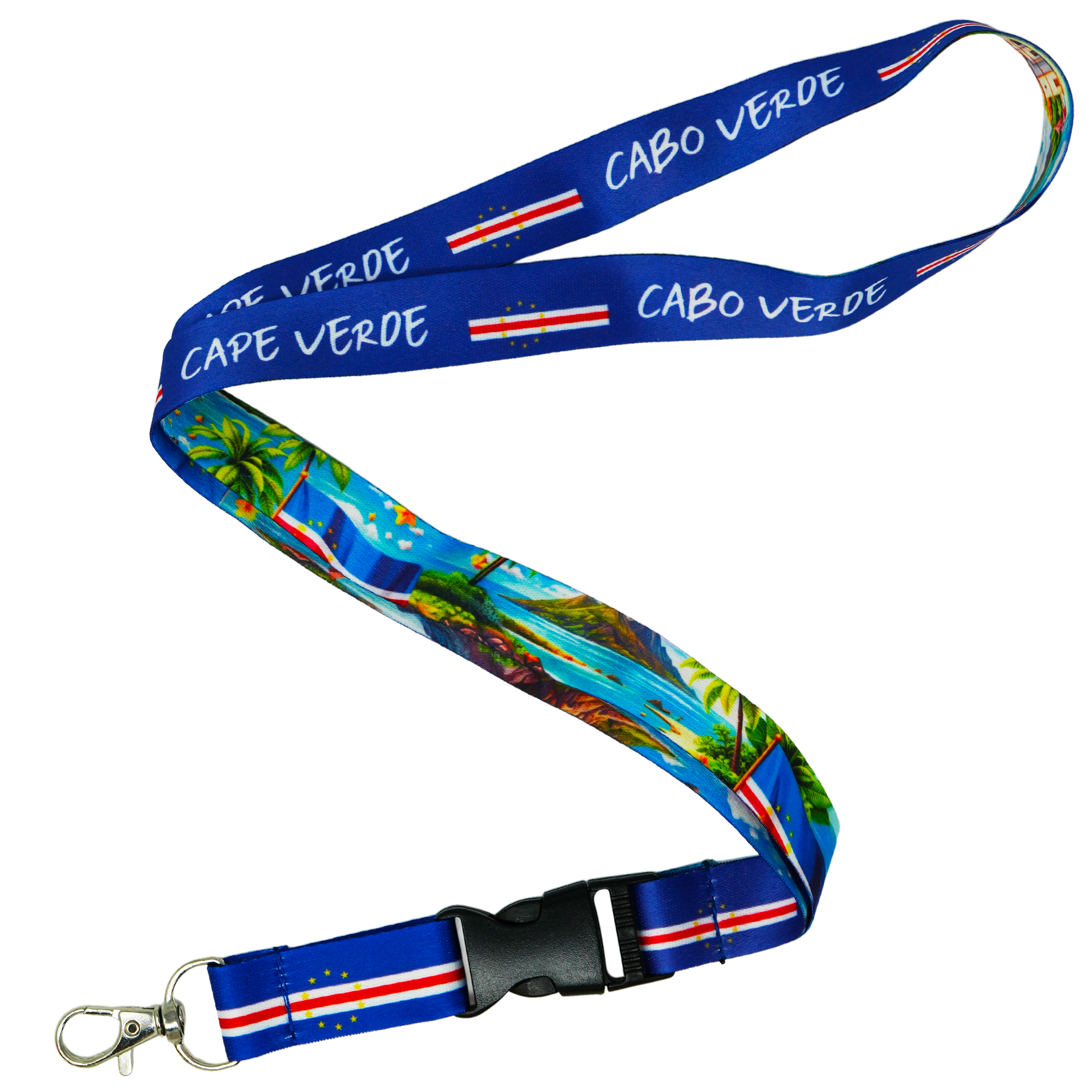 Cape Verde Cabo Verde Flag Lanyard Imagen principal del producto