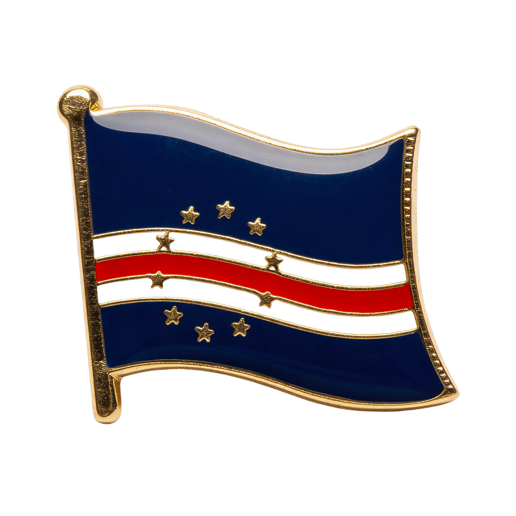 Cape Cabo Verde Flag Pin Badge