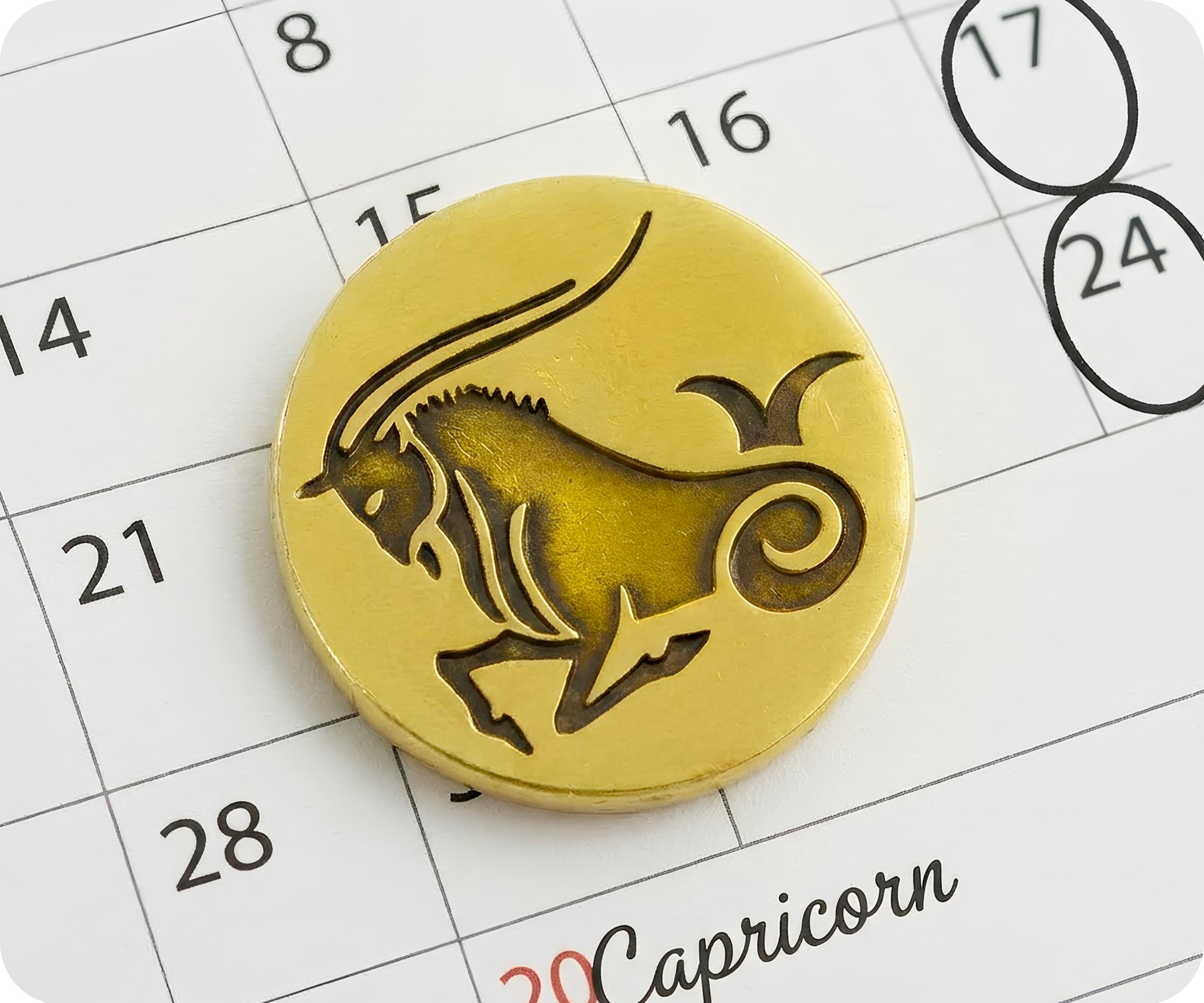 Insignia de pin del signo zodiacal Capricornio Imagen secundaria del producto
