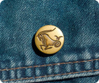 Capricorn Zodiac Sign Pin Badge