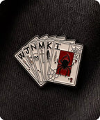 Gothic Playing Cards Enamel Pin Badge