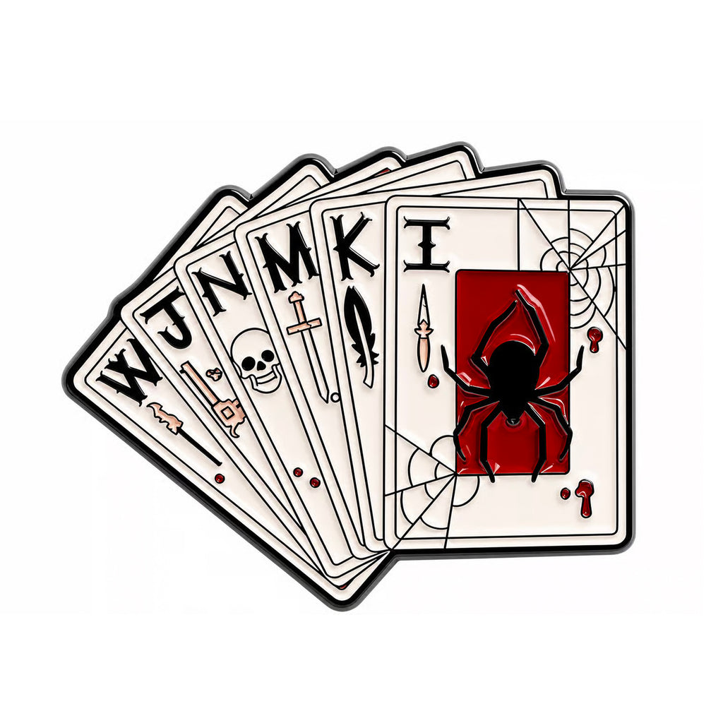Gothic Playing Cards Enamel Pin Badge