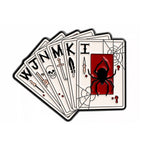 Gothic Playing Cards Enamel Pin Badge