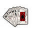 Gothic Playing Cards Enamel Pin Badge