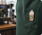 Catpuccino Cat Coffee Pin Badge