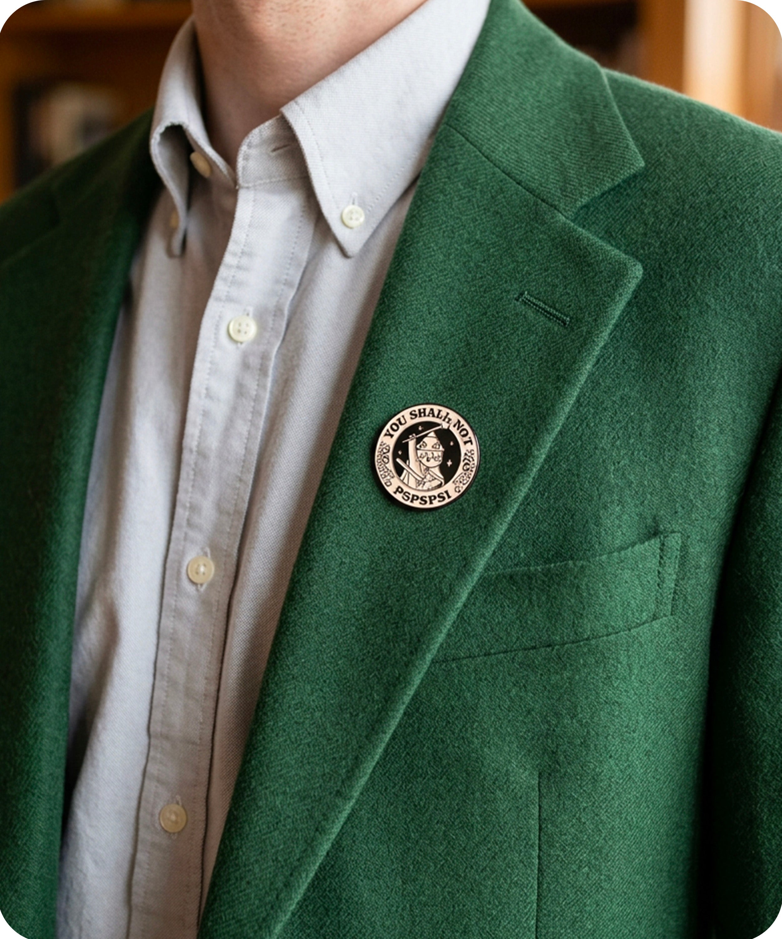 You Shall Not Pspsps Enamel Lapel Pin Secondary image