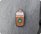 Catpuccino Cat Coffee Pin Badge