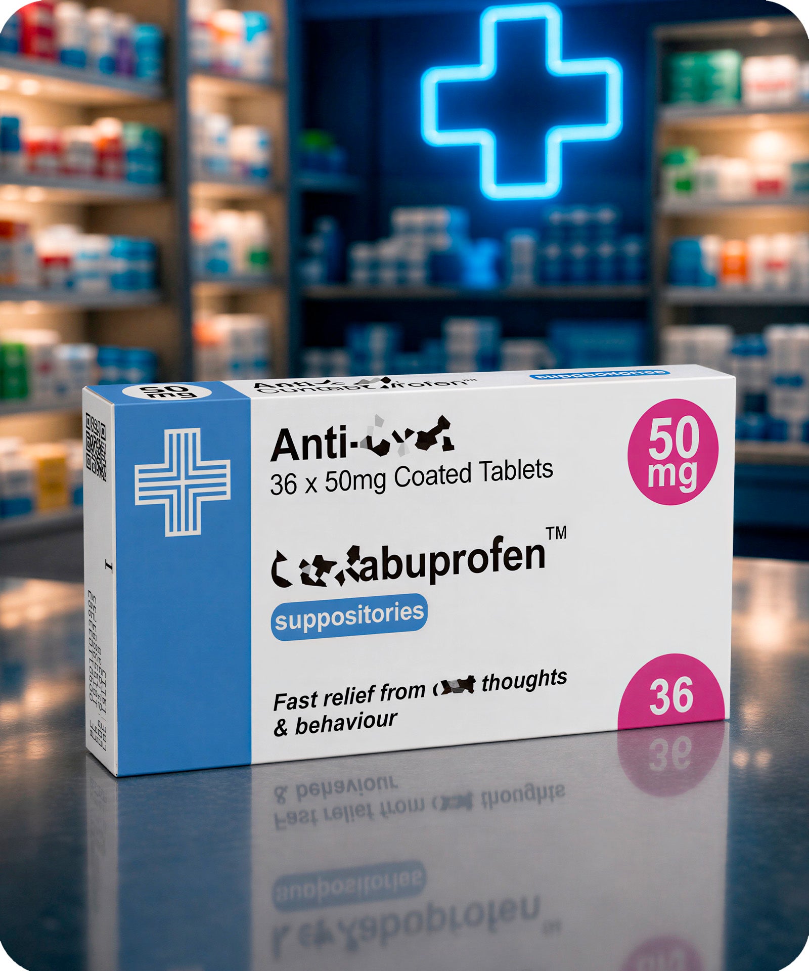 Anti-Cunt Prescription Joke Jelly Beans, 60g | Vegan & Vegetarian Secondary image