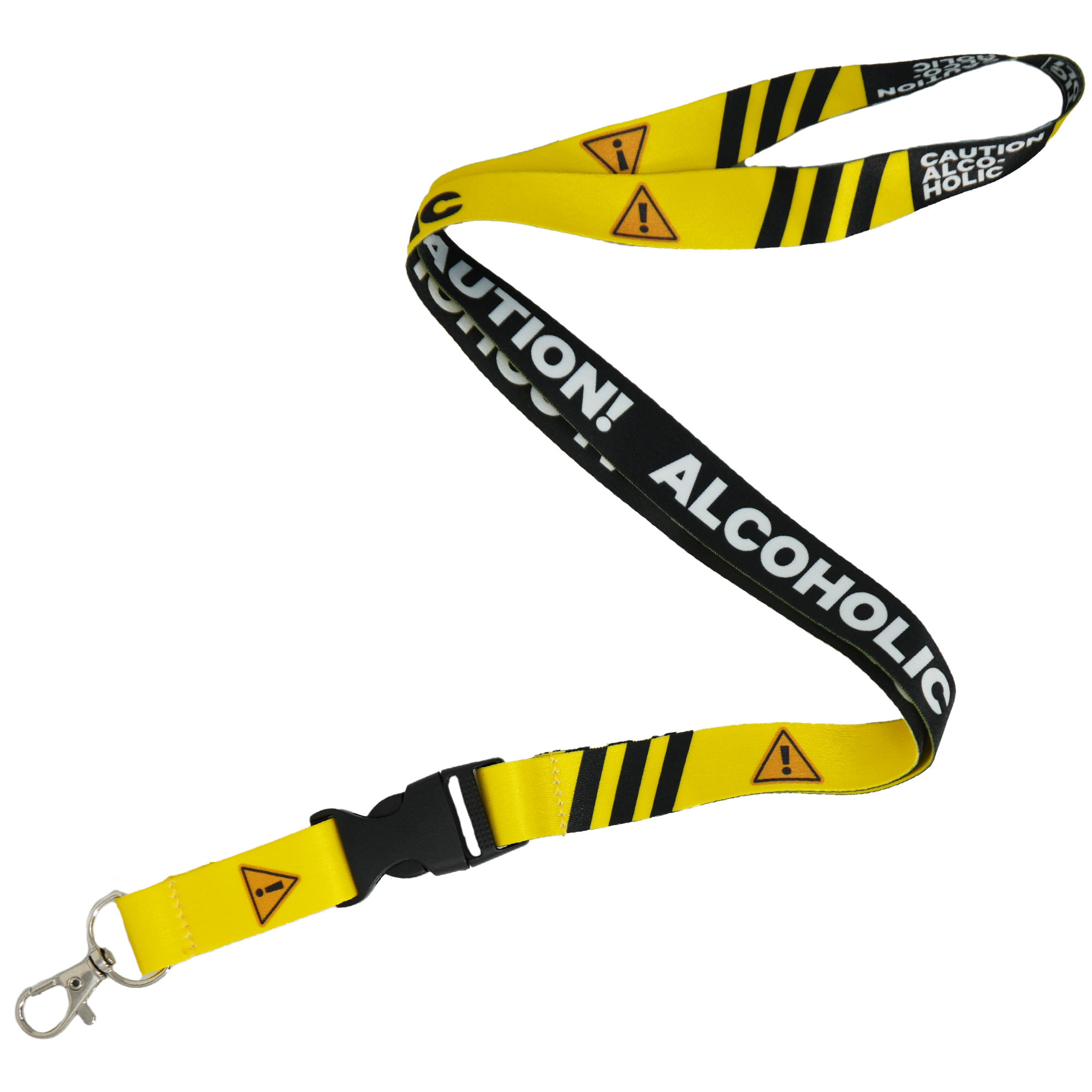 Caution Alcoholic! Funny Lanyard Main image