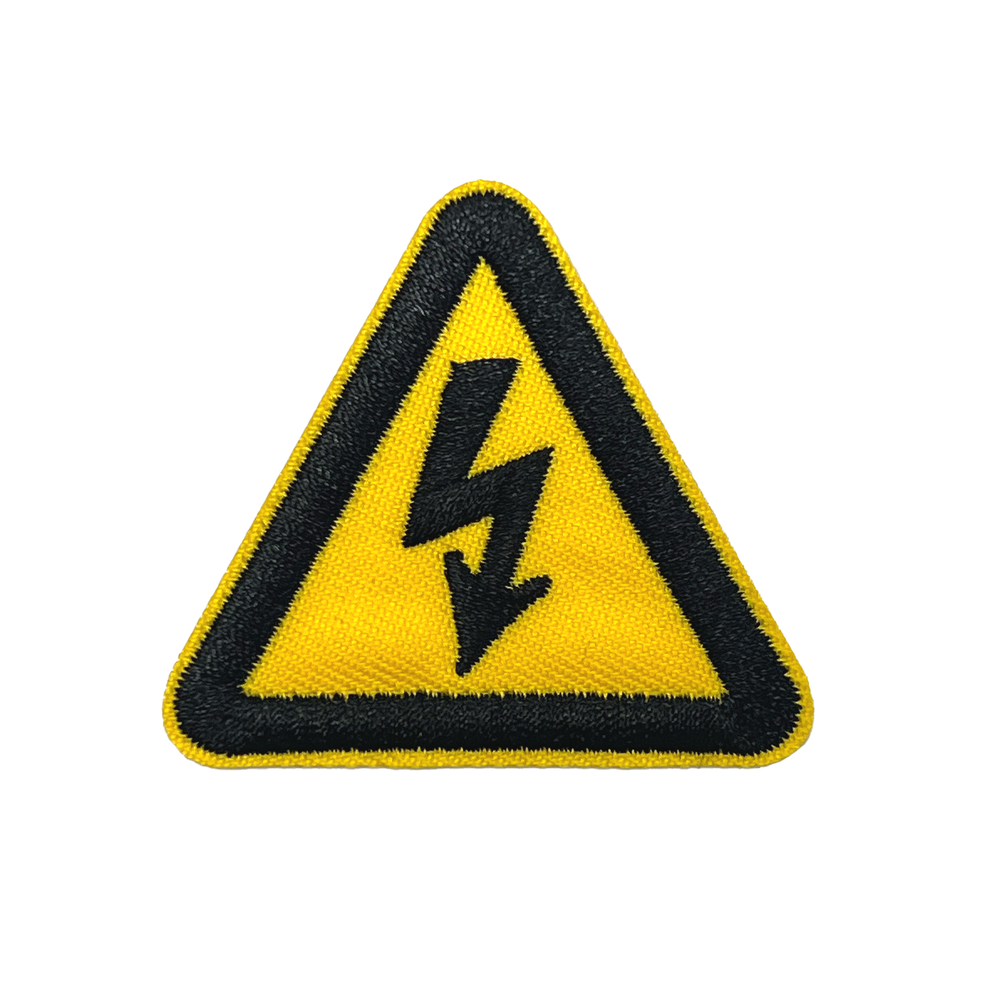 Electric Shock Triangle Hazard Embroidery Patch (5cm) Main image