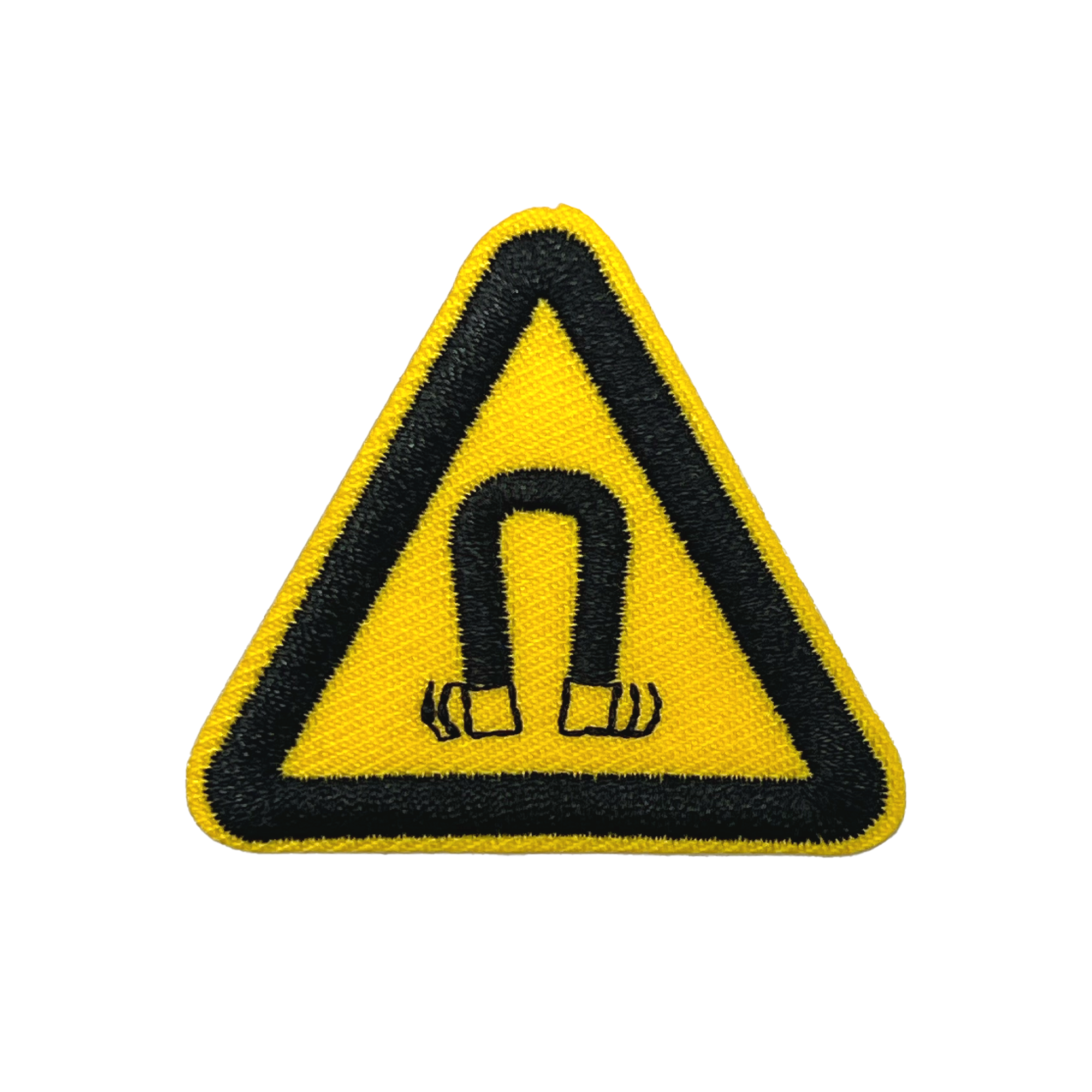 Magnetic Triangle Hazard Embroidery Patch (5cm) Main image