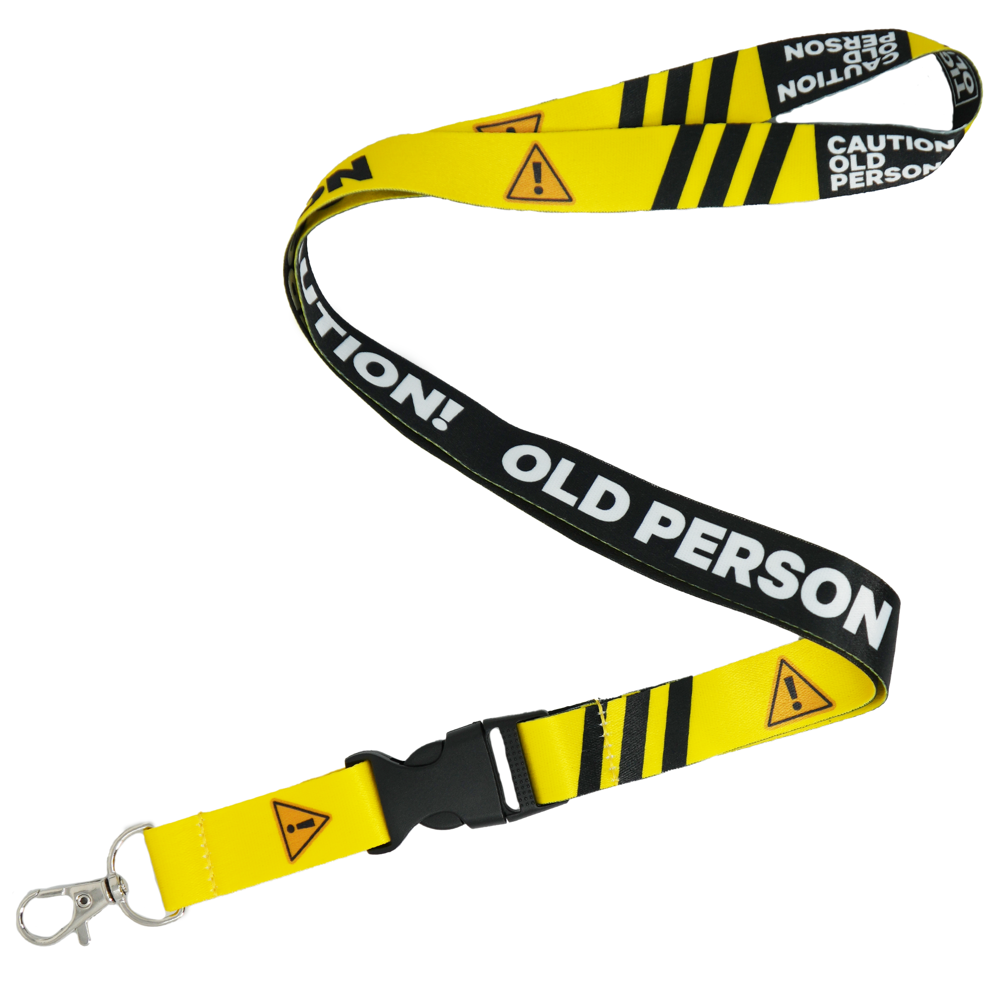 Old Person Caution Funny Lanyard Main image