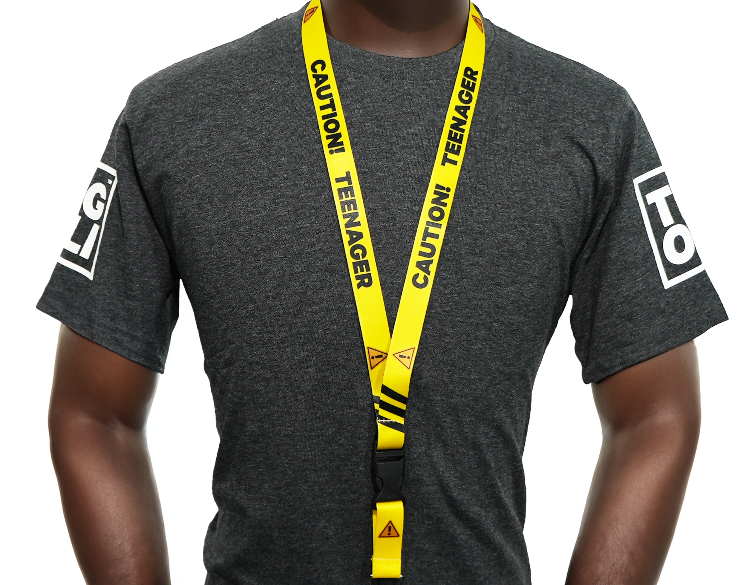 Caution Teenager! Funny Lanyard Secondary image