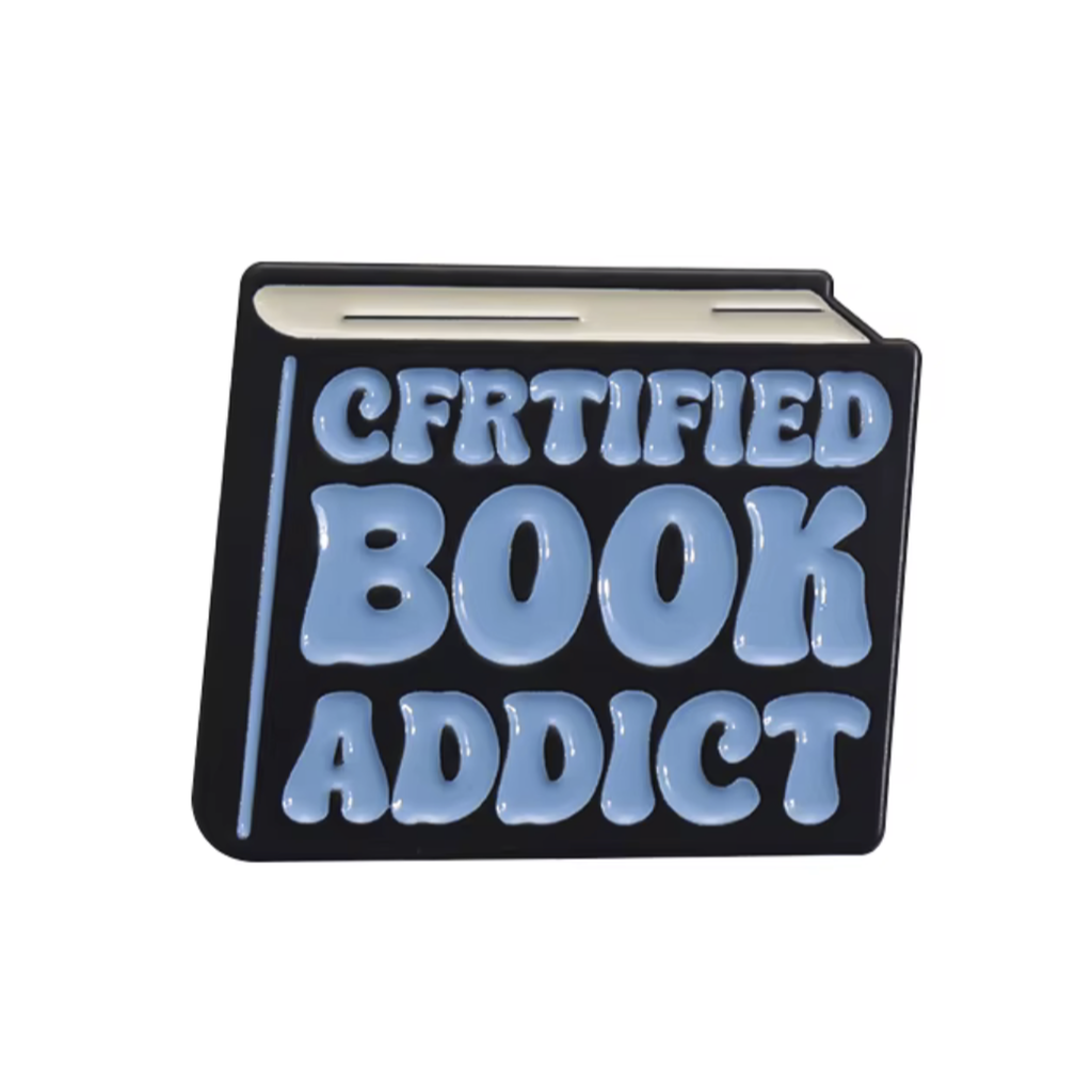 Certified Book Addict Pin Badge