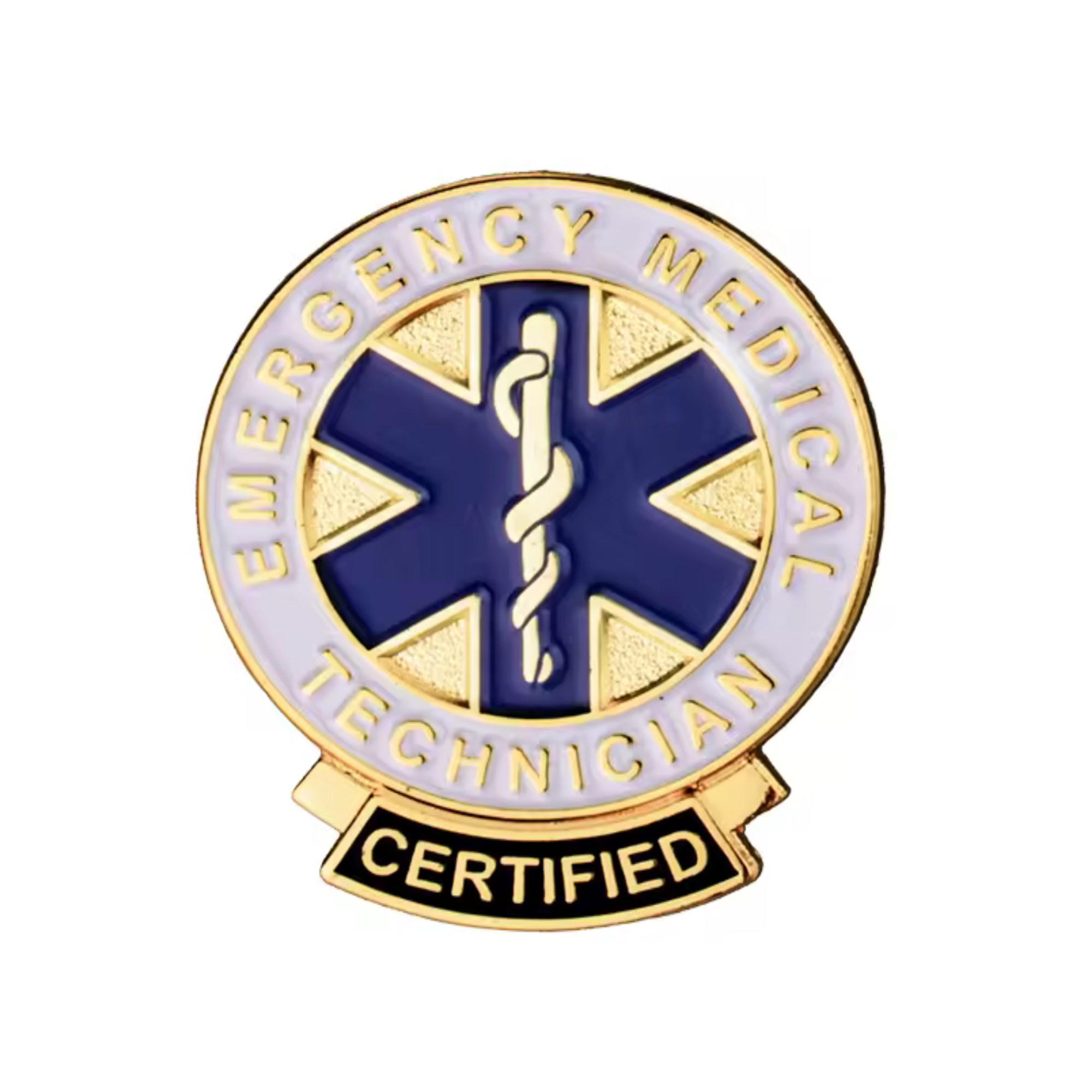 Certified Emergency Medical Technician Pin Badge Main image
