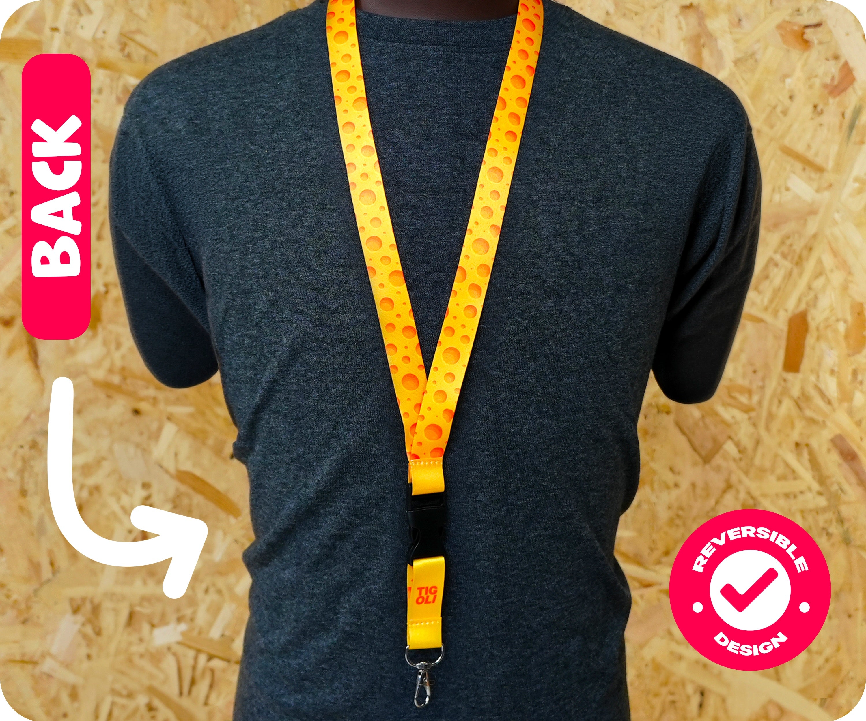 Cheese Food Lanyard