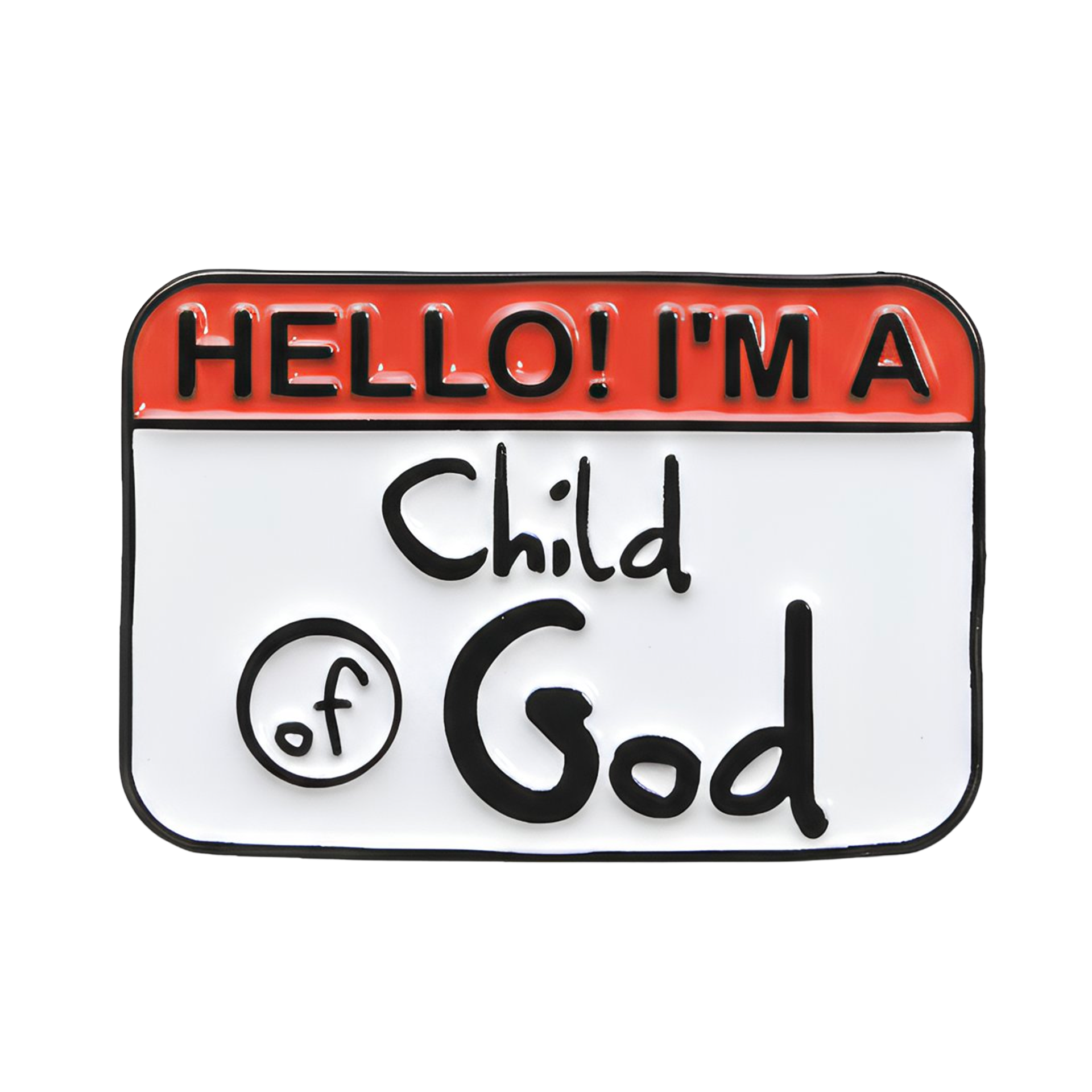 Hola, soy un hijo de Dios. Insignia cristiana Imagen principal del producto