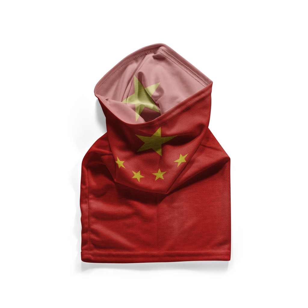 Snood Bandera de China – Mascarilla Transpirable de Cuello y Cara