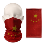 Snood Bandera de China – Mascarilla Transpirable de Cuello y Cara