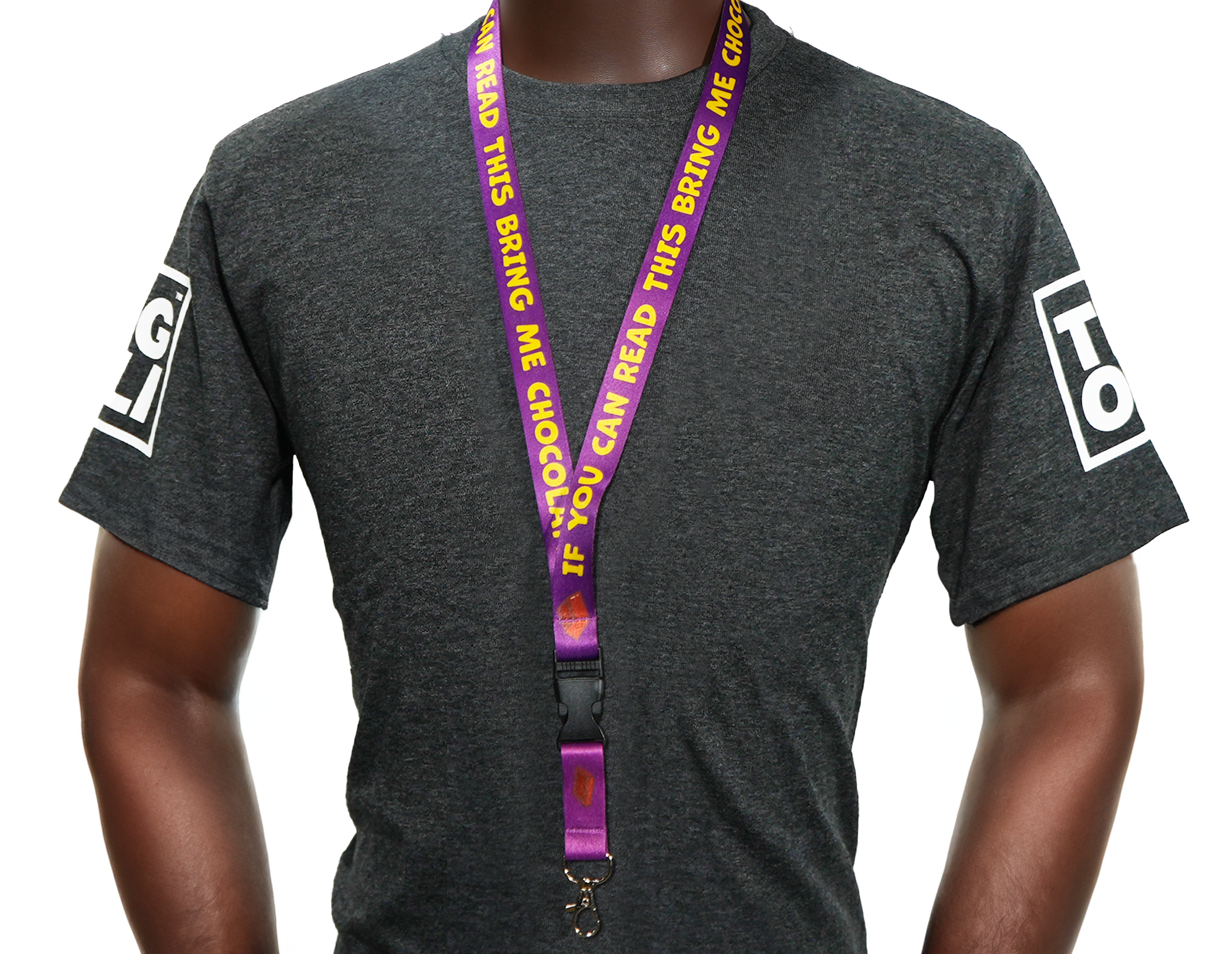 If You Can Read This Bring Me Chocolate Lanyard Secondary image