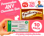 10 X Prescription Chocolate Bar Wrappers | Novelty Joke Fits Most Chocolate Bars