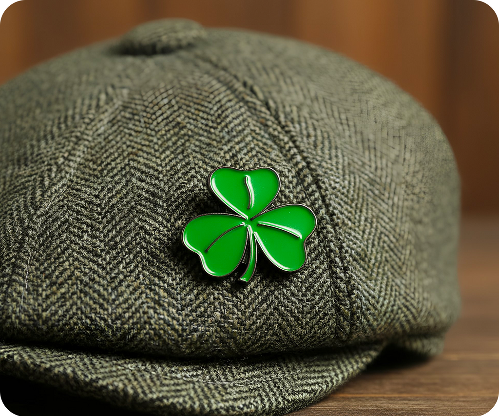 Irish Clover Pin Badge