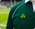 Irish Clover Pin Badge