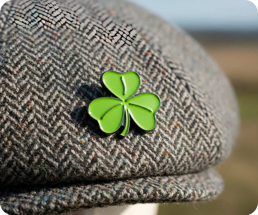 Irish Clover Pin Badge